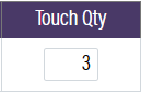 Catalog Manager Touch Quantity Option